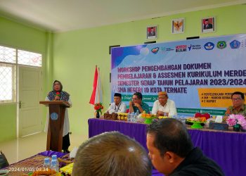 Dikbud Gelar Workshop Pengembangan Dokumen Pembelajaran Asesmen Kurikulum Merdeka di SMAN 10 Ternate