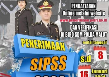 Penerimaan SIPSS 2024 Resmi Dibuka, Polda ajak Putra-Putri Terbaik Malut Mendaftar