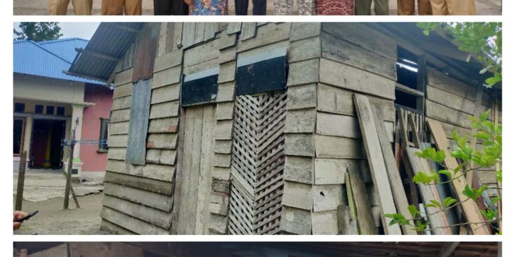 Bupati Halteng Tinjau Pembangunan RTLH Masyarakat Miskin di Weda,