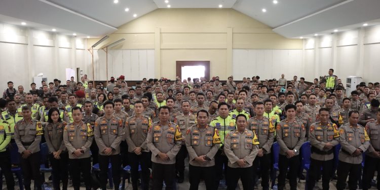 Personel Polres Ternate Dibekali Pengamanan TPS dan Penghitungan Suara Pemilu 2024