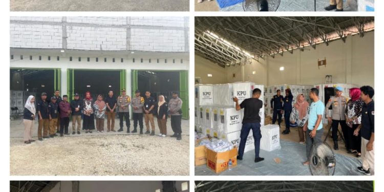 Kapolres Halteng Hadiri Pelepasan Logistik Pemilu Perdana di PPK Pulau Gebe