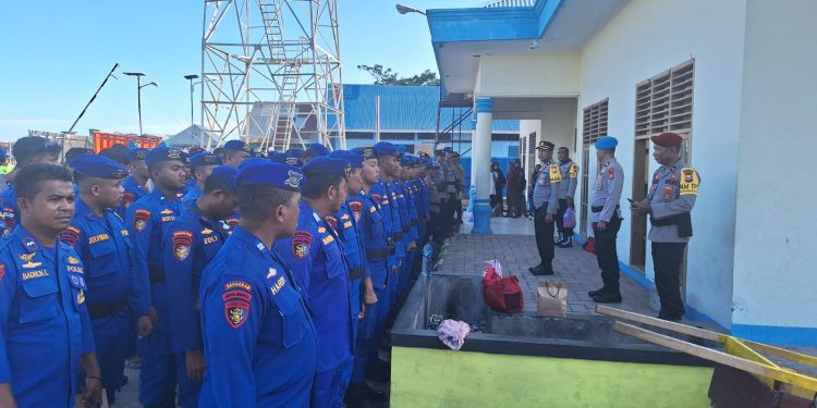 Personil BKO Polda Malut Kembali ke Kesatuan Setelah Sukses Amankan Pemilu di Kepsul