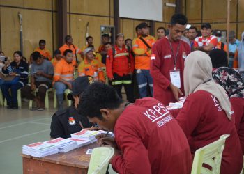 Karyawan NHM Antusias Salurkan Hak Pilihnya Melalui TPS Khusus