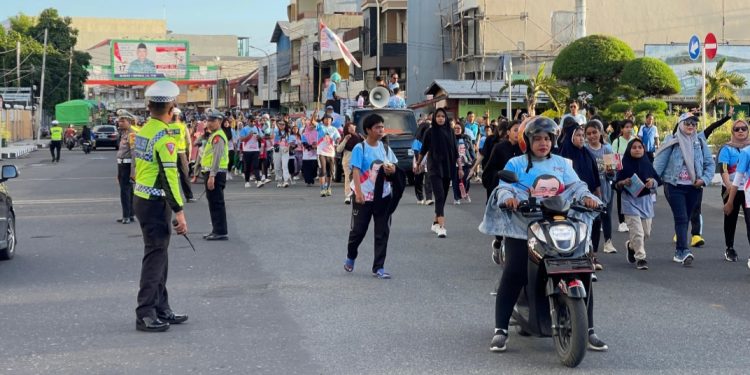 Personil OMB Polda Malut Sukses Amankan Kegiatan Senam Gemoy dan Jalan Sehat