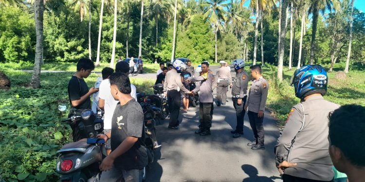 Polres Halut Amankan Puluhan Sepeda Motor Balap Liar