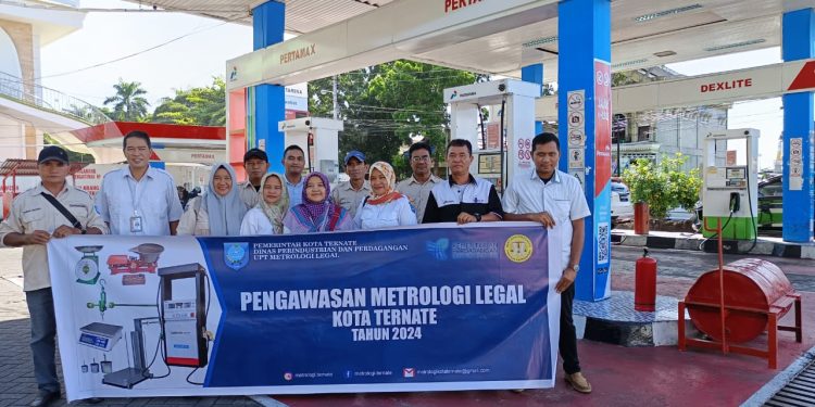 Metrologi Legal Disperindag Ternate Lakukan Pengawasan SPBU, Menyambut Momentum Idul Fitri 1445 Hijriyah