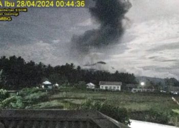 BPBD Terjunkan Tim ke Lokasi Terdampak Erupsi Gunung Ibu