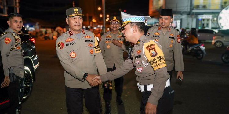 Kapolda Malut Pimpin Pemantauan Pengamanan Malam Takbiran Idul Fitri 2024
