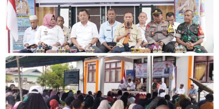 PJ Bupati Halteng dan Sekkab Kunker sekaligus Halal Bihalal ke Pulau Gebe, Ini Disampaikan