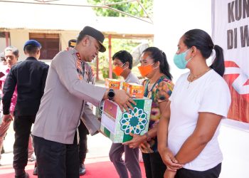 Kepedulian Bersama, Kunjungan Kapolda Malut ke Lokasi Dampak Letusan Gunung Ibu