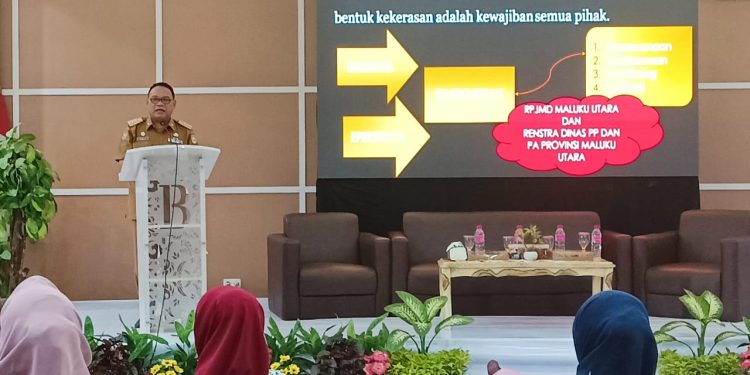 Pj. Gubernur Malut Hadiri Rakorda Pembangunan Pemberdayaan Perempuan dan Perlindungan Anak se-Malut tahun 2024