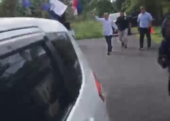 Gelar Unras, Bupati Kejar Massa GMKI Pakai Parang