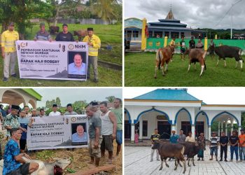 Sambut Idul Adha, Bos NHM Kembali Salurkan 57 Hewan Qurban di Lima Lingkar Tambang
