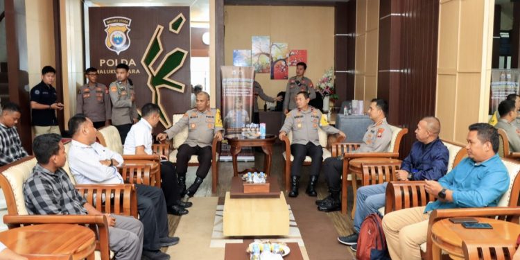 Kapolda Malut Terima Audiensi Wartawan Hukrim, Bahas Stabilitas Pilkada