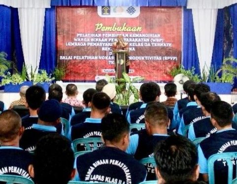 100 WBP Lapas Ternate Kemenkumham Malut Ikut Pelatihan Keahlian Kemandirian, Ini Rinciannya