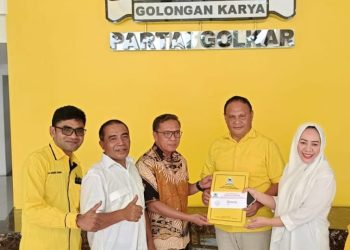 Sah, Partai Golkar Pinang Ikram dan Ahlan Pilkada Halteng 2024