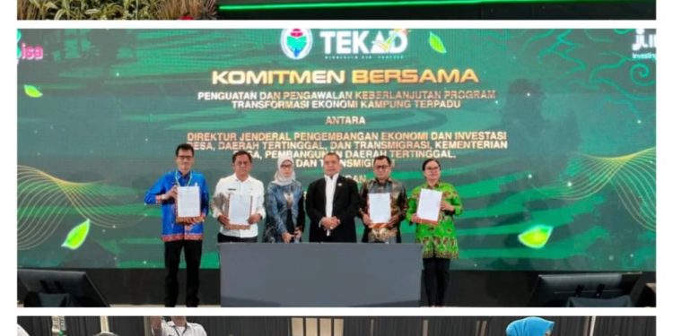 PJ Bupati Halteng Hadir dan MOU Pada Workshop Nasional Program TEKAD Kemendes PDTT