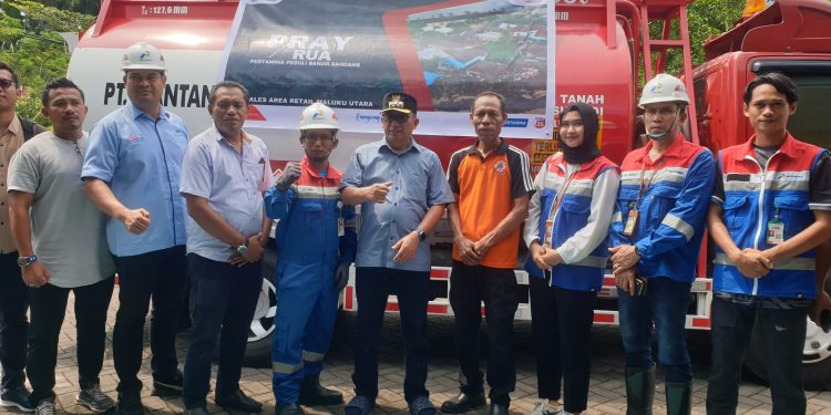 Pertamina Pastikan Ketersediaan BBM Evakuasi Banjir Bandang di Kelurahan Rua Ternate