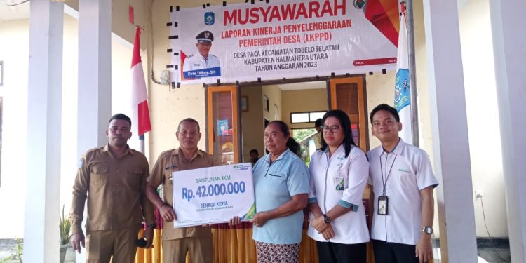 BPJS Ketenagakerjaan Serahkan Santunan 42 Juta ke Ahli Waris Nelayan Desa Paca