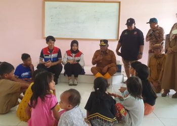 Pertamina Bersama PJ Gubernur Malut Gelar Trauma Healing Bagi Pengungsi Banjir Bandang Ternate