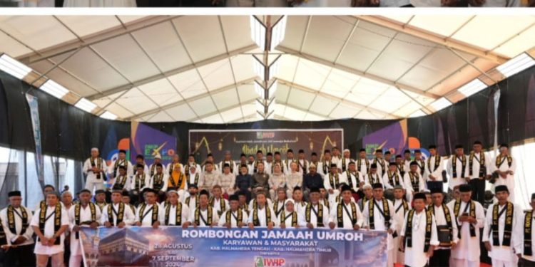 IWIP Berangkatkan Umroh Masyarakat dan Karyawan Sebanyak 76 Orang