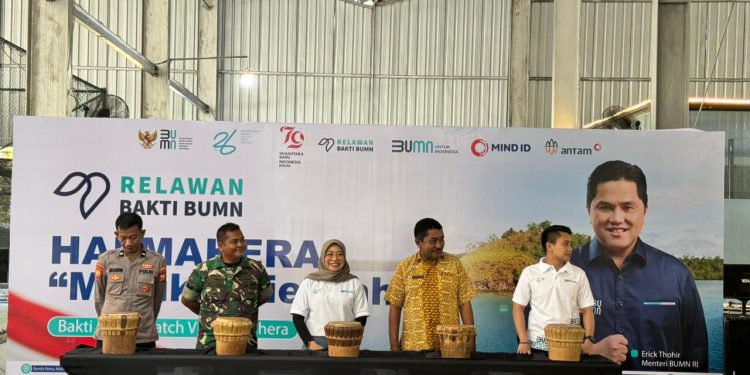Program Relawan Bakti BUMN Batch VI Dipusatkan di Halmahera Timur