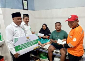 Baznas Ternate Salurkan Bantuan Biaya Pengobatan untuk Korban Banjir Bandang