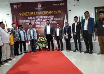 Pilwako Ternate, Pasangan Syahril – Makmur Resmi Daftar ke KPU