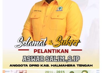 PT WBN Ucap Selamat ke Aswar Dilantik Anggota DPRD Halteng Periode Kedua
