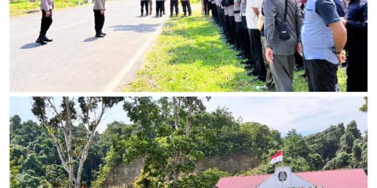 117 Personil Polres Halteng Siap Amankan Pengundian Nomor Urut Paslon