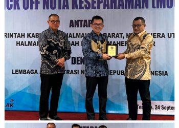 PJ Bupati Halteng Hadiri MoU Dengan LAN RI Soal Penguatan ASN