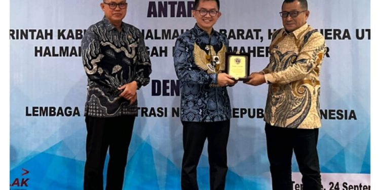 PJ Bupati Halteng Hadiri MoU Dengan LAN RI Soal Penguatan ASN