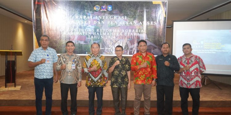 Bupati Frans Manery Hadiri Rapat Integrasi Penataan Aset dan Akses BPN Halut