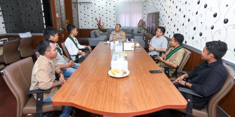 Kapolda Malut Terima Kunjungan Silaturahmi HMI