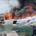 Breaking News : Speedboat yang Ditumpangi Benny Laos Ludes Terbakar