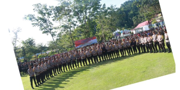 316 Personil PAM TPS, Kapolres : Jaga Netralitas Polri dan Pengamanan Optimal