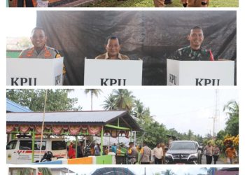 Jelang Pilkada, Dandim, Kapolres Dampingi PJ Bupati Halteng Pantau TPS di Dua kecamatan