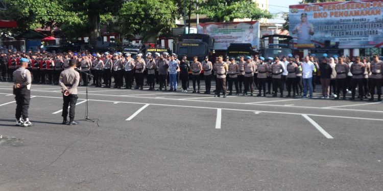 Jaga kondusifitas Pilkada, Polda Malut Siagakan Ratusan Personel