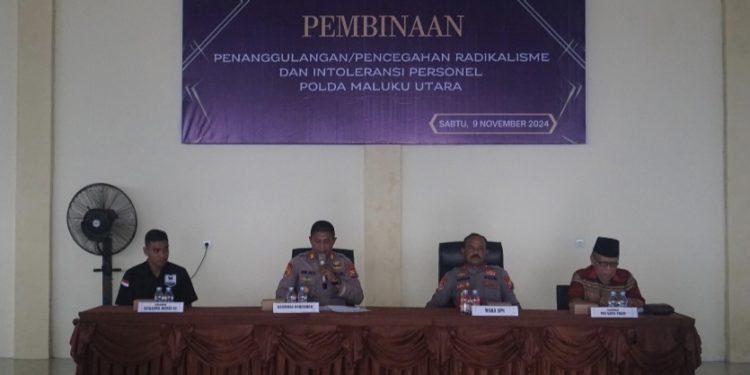 Satgaswil Densus 88 Gelar Sosialisasi Pencegahan Radikalisme dan Terorisme di SPN Polda Malut