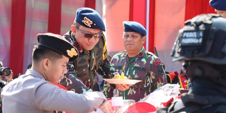 Peringati HUT ke-79, Brimob Polda Malut Gelar Syukuran