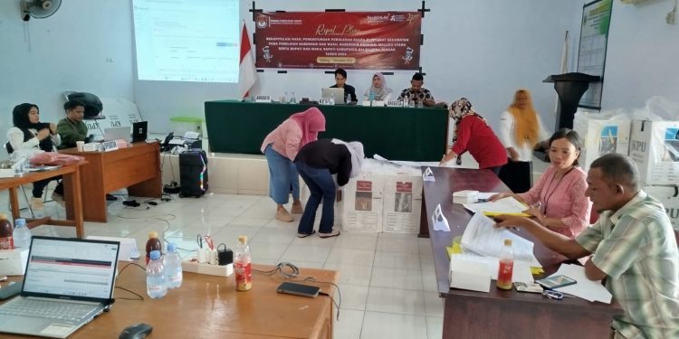 Pleno Lanjutan Kecamatan Weda Saksi Paslon 01 dan 02 tak Hadir Tanpa Alasan