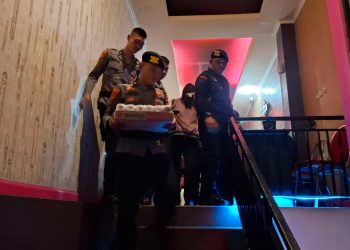 Tim Ops Pekat Polda Malut Razia Tempat Hiburan Malam dan Warung