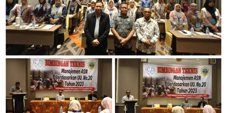 Wakili PJ Bupati Halteng, Asisten Resmi Membuka Bimtek Manejemen ASN