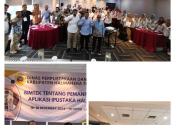 Disperpus Gelar Bimtek Pemanfaatan Aplikasi Ipustaka Halteng