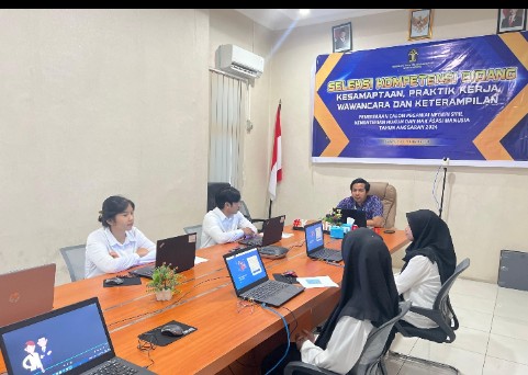 Calon ASN Kemenkumham Malut Bersaing Ketat di Seleksi Praktik Kerja