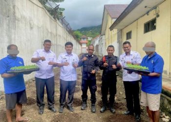Dukung Ketahanan Pangan, Warga Binaan Rutan Ternate Tanam Sayur-mayur