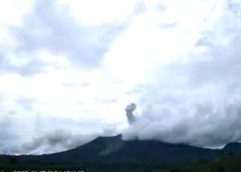 Gunung Ibu Tercatat Sudah 34 Kali Letusan
