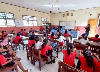 NHM Gelar Edukasi Kebencanaan dan PHBS di SD GMIH Pediwang