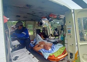 Alami Kritis, NHM Kerahkan Helikopter Evakuasi Korban Lakalantas ke RSUD Manado