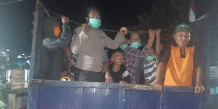 Respons Cepat Polsek Ibu dan Tim Gabungan Antisipasi Dampak Erupsi